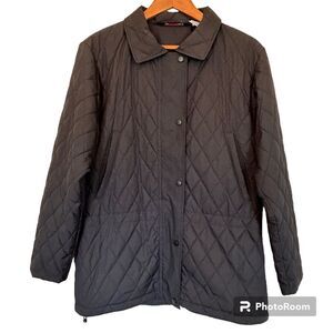 L.L. Bean Traveller Black Quilted Puffer Jacket Size M